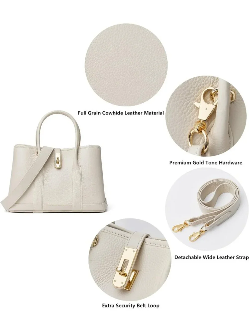 Stylish Leather Top Handle Satchel & Designer Tote Bag for Women - Chic